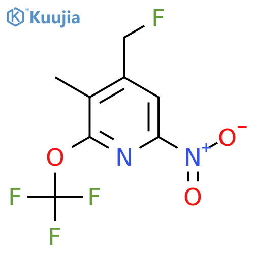 4-(Fluoromethyl)-3-methyl-6-nitro-2-(trifluoromethoxy)pyridine structure