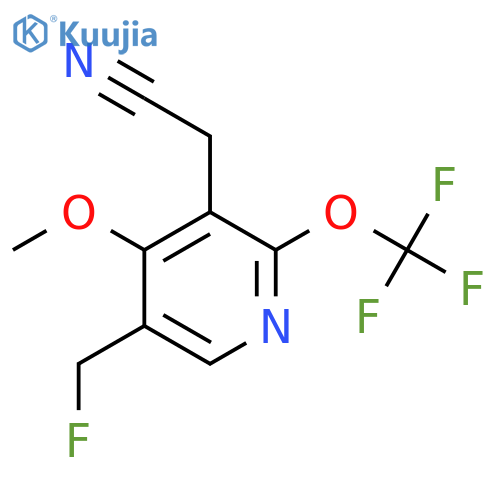 5-(Fluoromethyl)-4-methoxy-2-(trifluoromethoxy)pyridine-3-acetonitrile structure