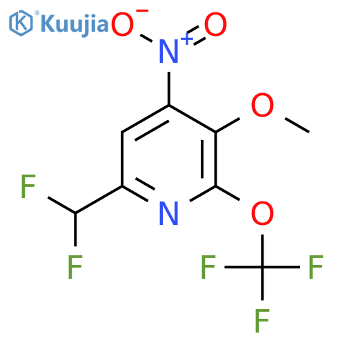 6-(Difluoromethyl)-3-methoxy-4-nitro-2-(trifluoromethoxy)pyridine structure