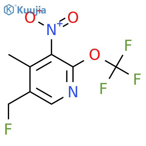5-(Fluoromethyl)-4-methyl-3-nitro-2-(trifluoromethoxy)pyridine structure