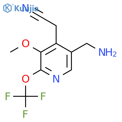 5-(Aminomethyl)-3-methoxy-2-(trifluoromethoxy)pyridine-4-acetonitrile structure