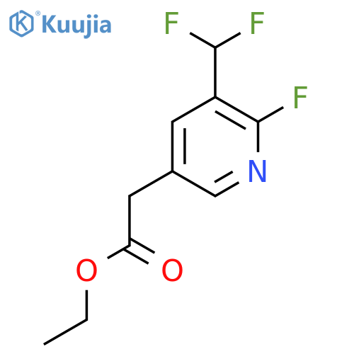 Ethyl 3-(difluoromethyl)-2-fluoropyridine-5-acetate structure