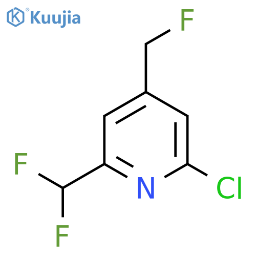 2-Chloro-6-(difluoromethyl)-4-(fluoromethyl)pyridine structure