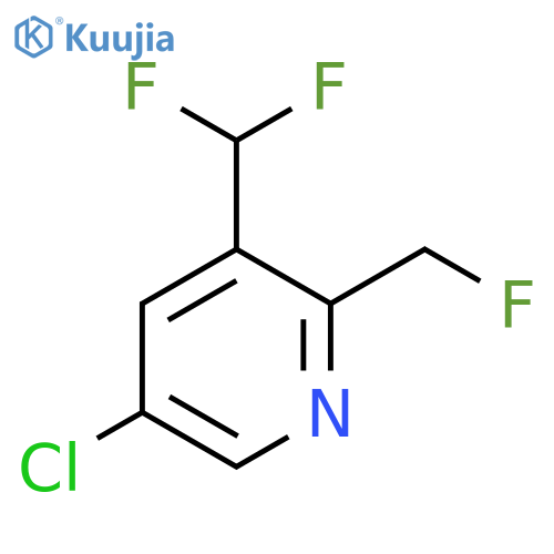 5-Chloro-3-(difluoromethyl)-2-(fluoromethyl)pyridine structure