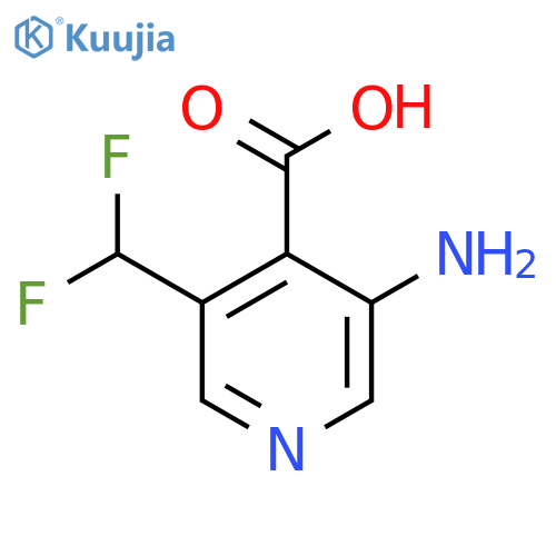 3-Amino-5-(difluoromethyl)pyridine-4-carboxylic acid structure