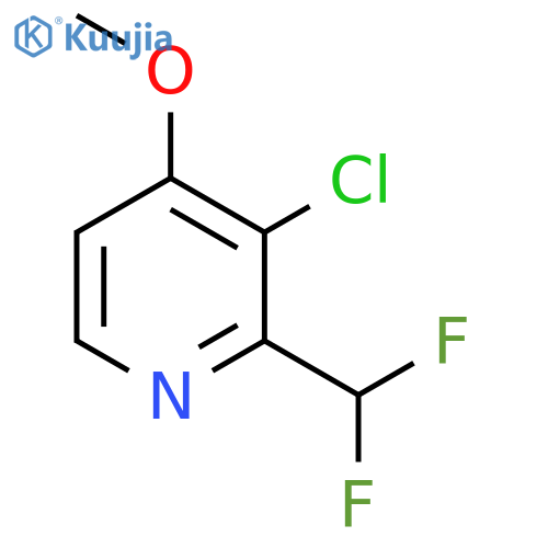 3-Chloro-2-(difluoromethyl)-4-methoxypyridine structure