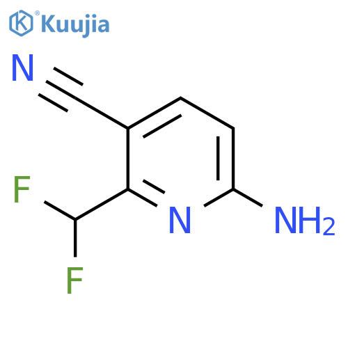 6-Amino-2-(difluoromethyl)pyridine-3-carbonitrile structure