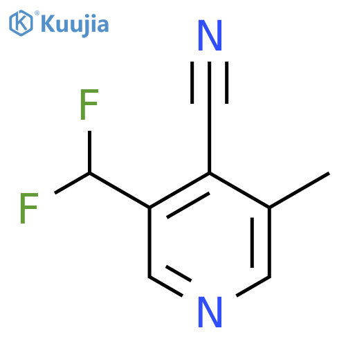 4-Cyano-3-(difluoromethyl)-5-methylpyridine structure