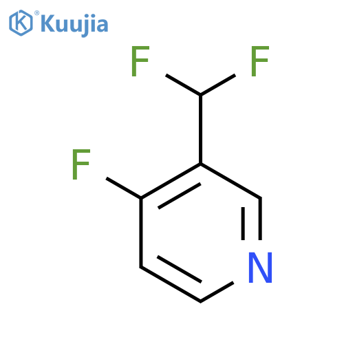 3-(Difluoromethyl)-4-fluoropyridine structure