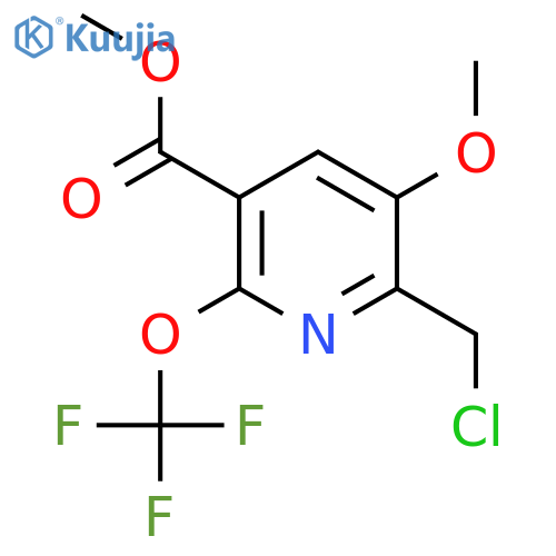 Methyl 2-(chloromethyl)-3-methoxy-6-(trifluoromethoxy)pyridine-5-carboxylate structure