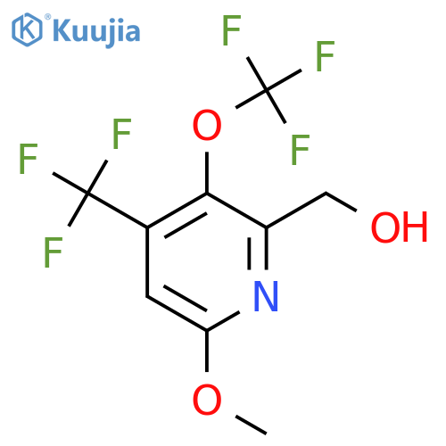 6-Methoxy-3-(trifluoromethoxy)-4-(trifluoromethyl)pyridine-2-methanol structure