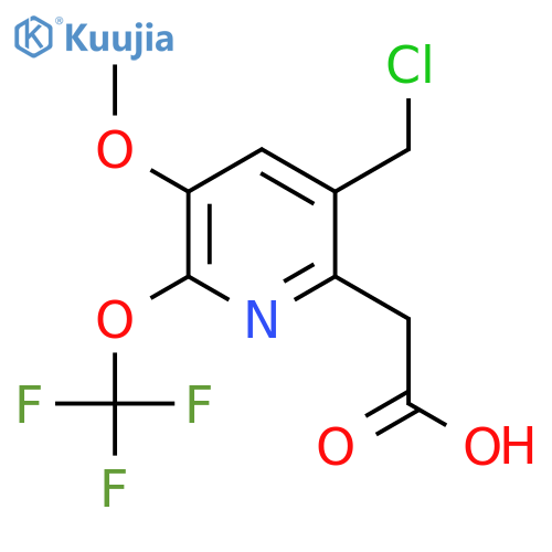 3-(Chloromethyl)-5-methoxy-6-(trifluoromethoxy)pyridine-2-acetic acid structure