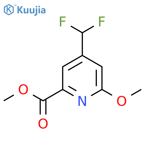 Methyl 4-(difluoromethyl)-2-methoxypyridine-6-carboxylate structure