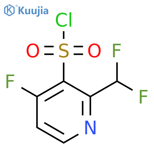 2-(Difluoromethyl)-4-fluoropyridine-3-sulfonyl chloride structure