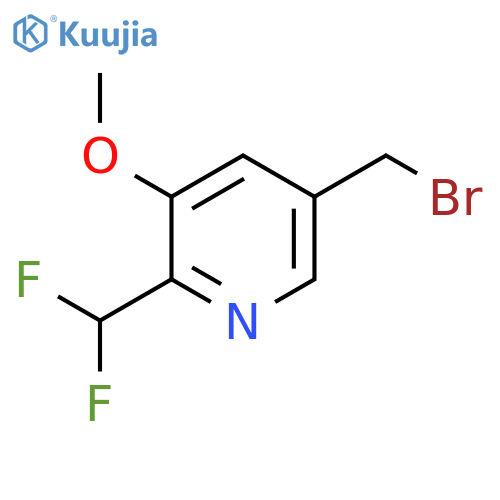 5-(Bromomethyl)-2-(difluoromethyl)-3-methoxypyridine structure