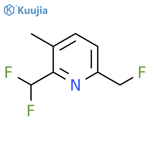 2-(Difluoromethyl)-6-(fluoromethyl)-3-methylpyridine structure