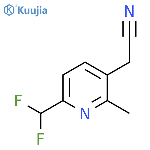 6-(Difluoromethyl)-2-methylpyridine-3-acetonitrile structure