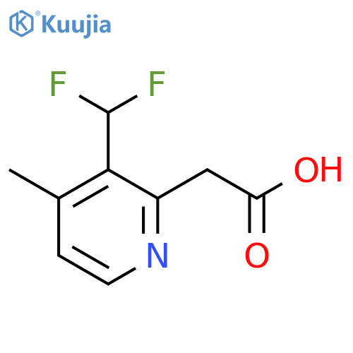 3-(Difluoromethyl)-4-methylpyridine-2-acetic acid structure