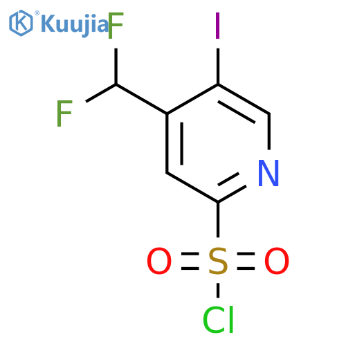 4-(Difluoromethyl)-5-iodopyridine-2-sulfonyl chloride structure