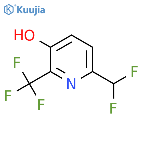 6-(Difluoromethyl)-3-hydroxy-2-(trifluoromethyl)pyridine structure