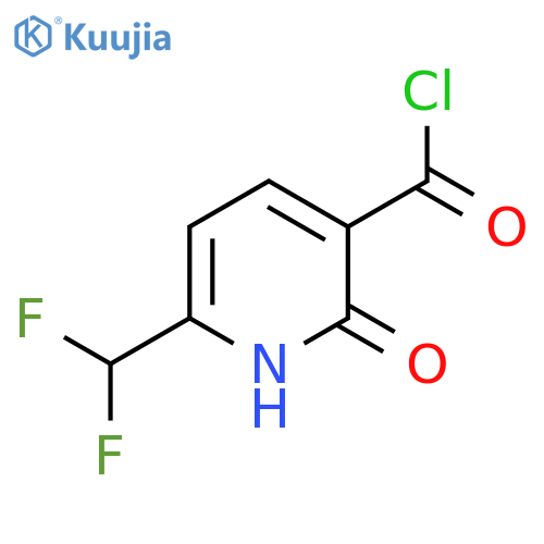 6-(Difluoromethyl)-2-hydroxypyridine-3-carbonyl chloride structure
