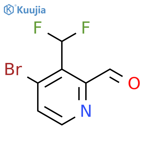 4-Bromo-3-(difluoromethyl)pyridine-2-carboxaldehyde structure