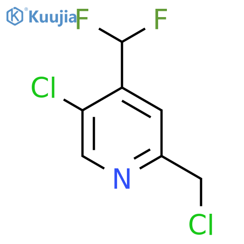 5-Chloro-2-(chloromethyl)-4-(difluoromethyl)pyridine structure