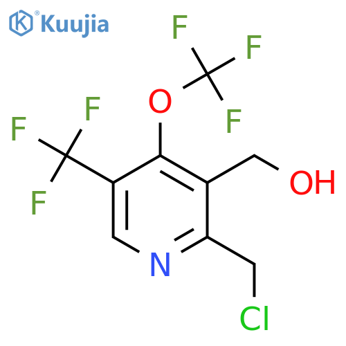 2-(Chloromethyl)-4-(trifluoromethoxy)-5-(trifluoromethyl)pyridine-3-methanol structure