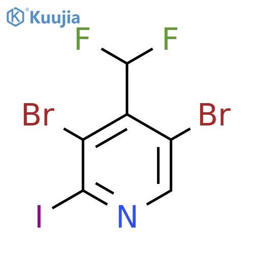 3,5-Dibromo-4-(difluoromethyl)-2-iodopyridine structure