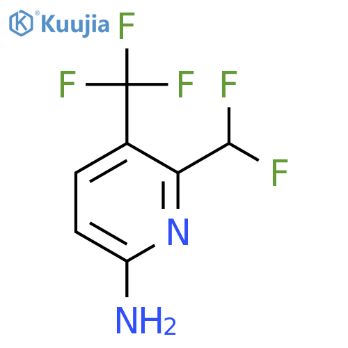 6-Amino-2-(difluoromethyl)-3-(trifluoromethyl)pyridine structure