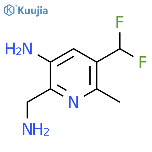 3-Amino-2-(aminomethyl)-5-(difluoromethyl)-6-methylpyridine structure