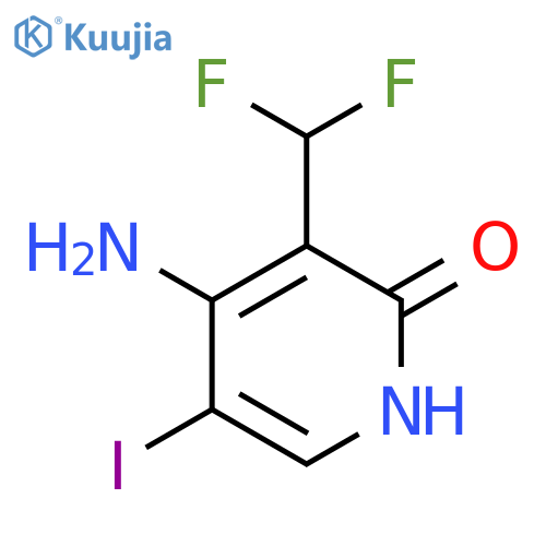 4-Amino-3-(difluoromethyl)-2-hydroxy-5-iodopyridine structure