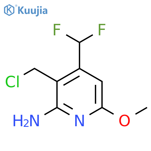 2-Amino-3-(chloromethyl)-4-(difluoromethyl)-6-methoxypyridine structure