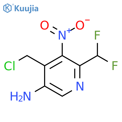 5-Amino-4-(chloromethyl)-2-(difluoromethyl)-3-nitropyridine structure