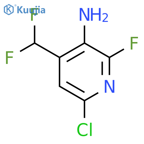3-Amino-6-chloro-4-(difluoromethyl)-2-fluoropyridine structure