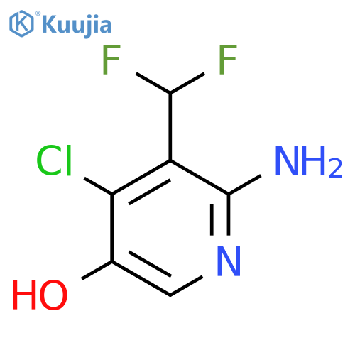 2-Amino-4-chloro-3-(difluoromethyl)-5-hydroxypyridine structure