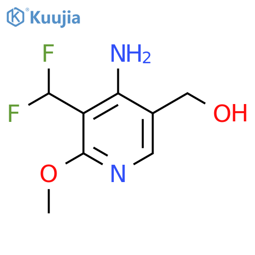 4-Amino-3-(difluoromethyl)-2-methoxypyridine-5-methanol structure