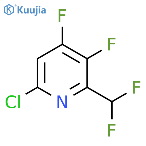 6-Chloro-3,4-difluoro-2-(difluoromethyl)pyridine structure