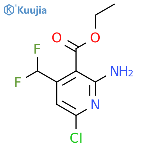 Ethyl 2-amino-6-chloro-4-(difluoromethyl)pyridine-3-carboxylate structure