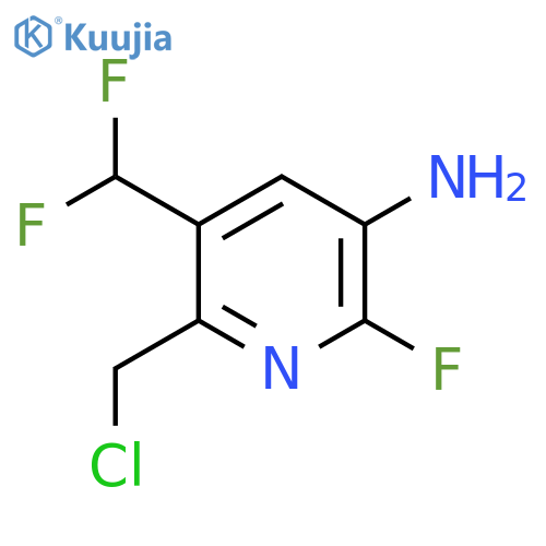 5-Amino-2-(chloromethyl)-3-(difluoromethyl)-6-fluoropyridine structure