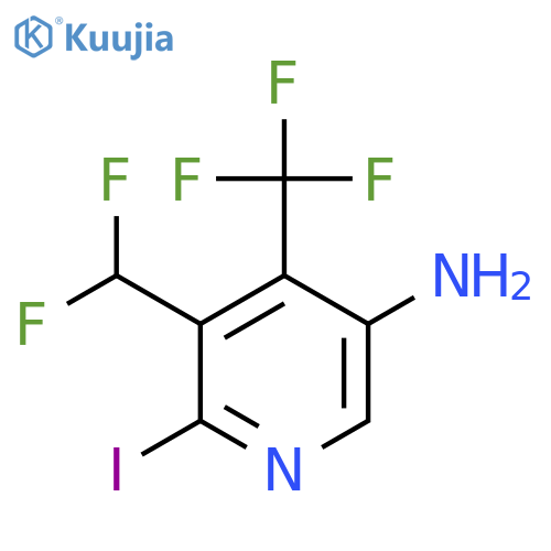 5-Amino-3-(difluoromethyl)-2-iodo-4-(trifluoromethyl)pyridine structure