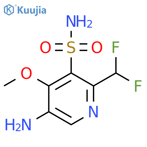5-Amino-2-(difluoromethyl)-4-methoxypyridine-3-sulfonamide structure