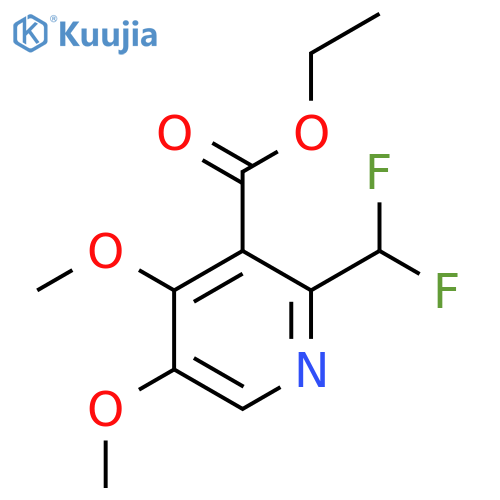 Ethyl 2-(difluoromethyl)-4,5-dimethoxypyridine-3-carboxylate structure