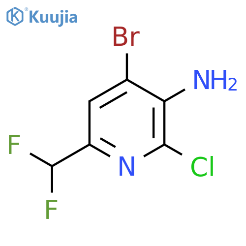 3-Amino-4-bromo-2-chloro-6-(difluoromethyl)pyridine structure