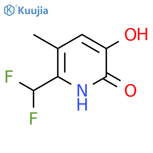 6-(Difluoromethyl)-2,3-dihydroxy-5-methylpyridine structure