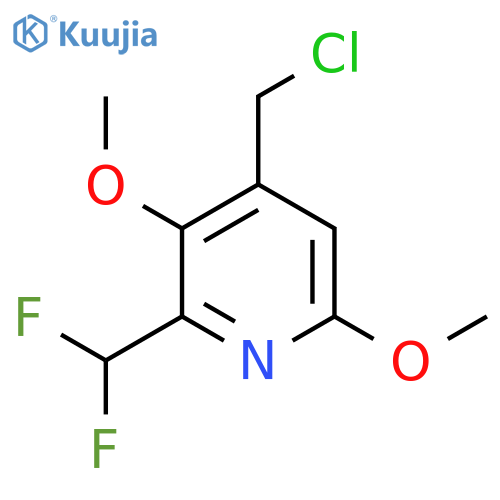 4-(Chloromethyl)-2-(difluoromethyl)-3,6-dimethoxypyridine structure