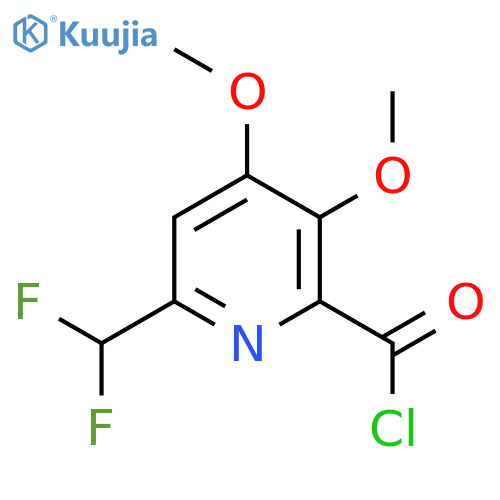 6-(Difluoromethyl)-3,4-dimethoxypyridine-2-carbonyl chloride structure