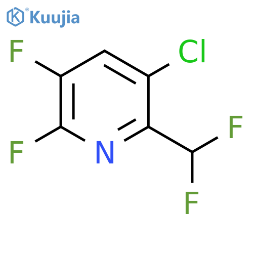 5-Chloro-2,3-difluoro-6-(difluoromethyl)pyridine structure