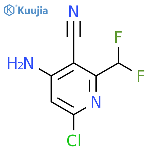 4-Amino-6-chloro-3-cyano-2-(difluoromethyl)pyridine structure