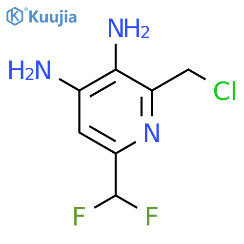 2-(Chloromethyl)-3,4-diamino-6-(difluoromethyl)pyridine structure